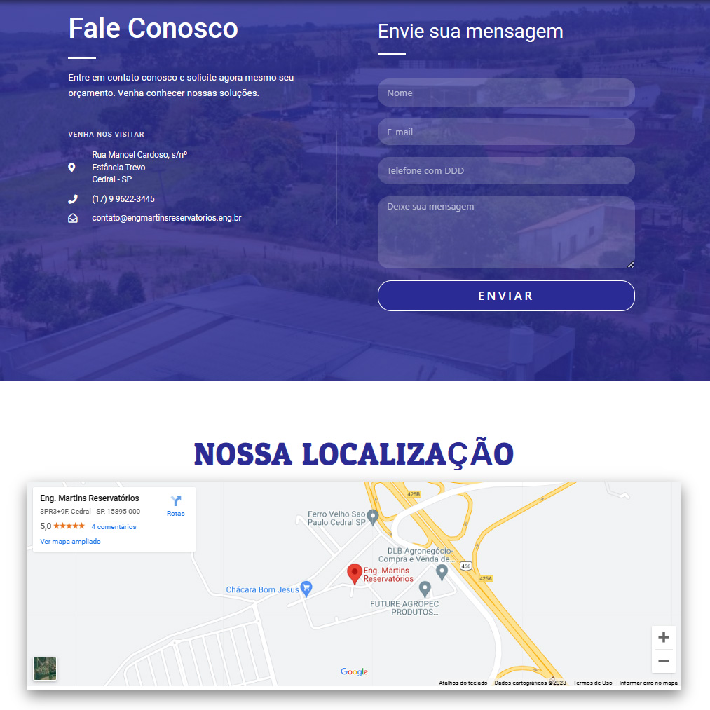 Site One Page - Contato